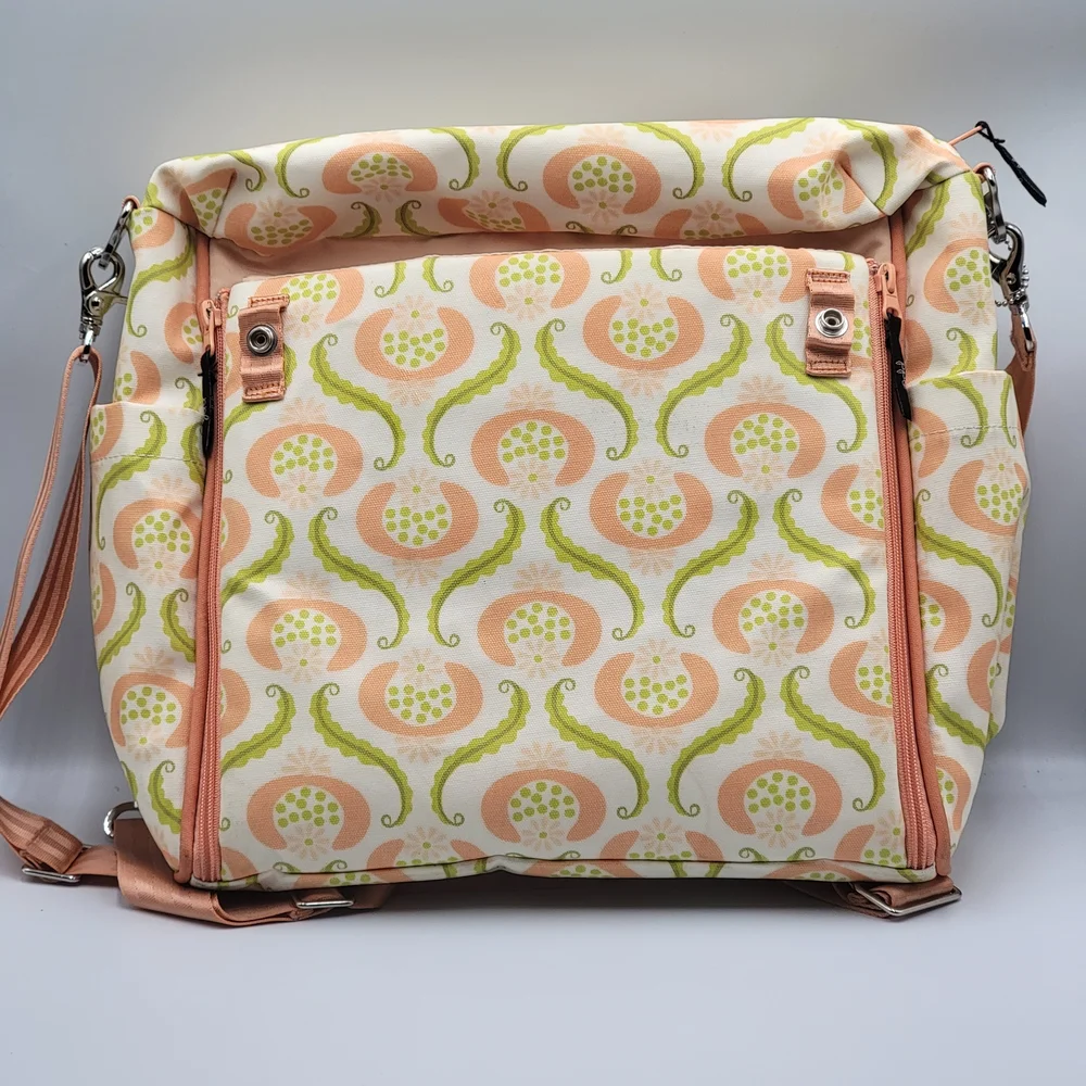 Petunia Pickle Bottom Boxy Backpack diaper bag retired Cascading Bayou Print